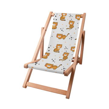 Holz liegestuhl Baby Tiger