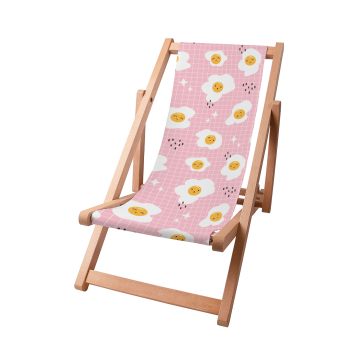 Holz liegestuhl Cute Egg