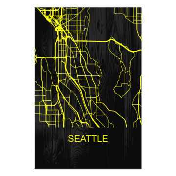 Bild auf Holz Seattle