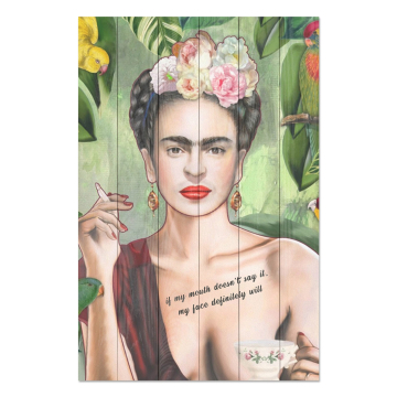 Bild auf Holz Frida