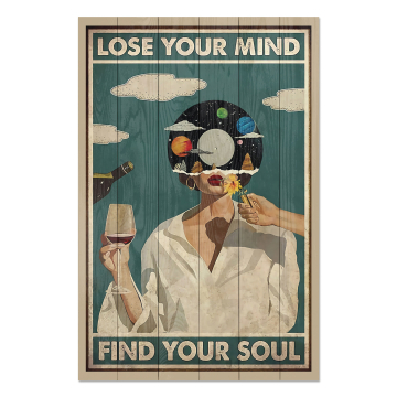 Bild auf Holz Lose your Mind
