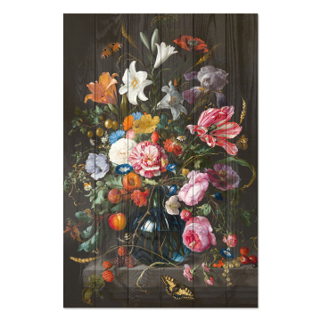 Bild auf Holz Colorful Bouquet