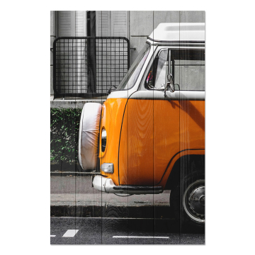 Bild auf Holz Roadtrip