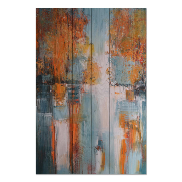 Bild auf Holz Abstract Landscape
