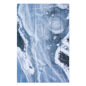 Bild auf Holz Blue Abstraction