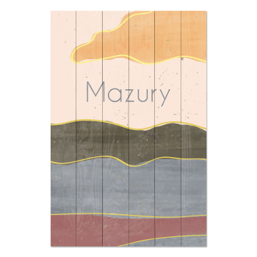 Bild auf Holz Mazury