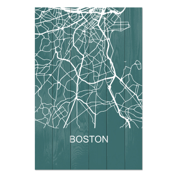 Bild auf Holz Boston