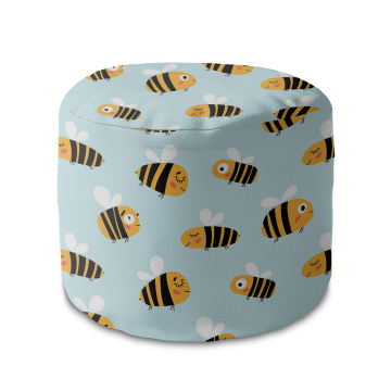 Sitzsack runde fußhocker Bee Life