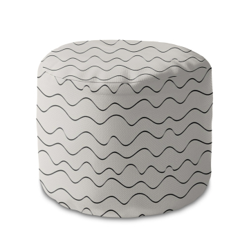 Sitzsack runde fußhocker Wavy