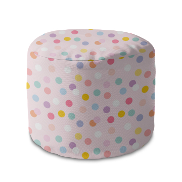 Sitzsack runde fußhocker Pastel Confetti Dots