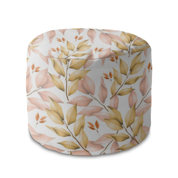 Sitzsack runde fußhocker Autumn Gold Leaves