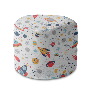 Sitzsack runde fußhocker It's Fun in the Space