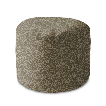Sitzsack runde fußhocker More Leaves Beige