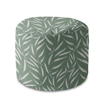 Sitzsack runde fußhocker Abstract Brush Leaves