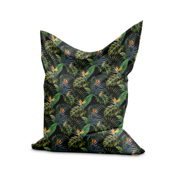 Sitzsack Pillow Watercolour on Black