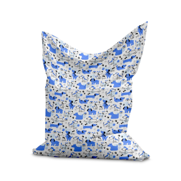 Sitzsack Pillow Blue Dogs
