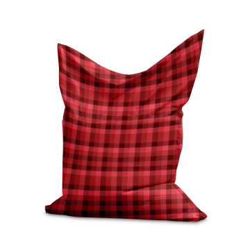 Sitzsack Pillow Christmas Red Checquered