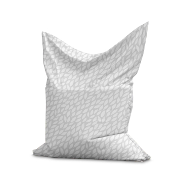 Sitzsack Pillow Gray Abstract Leaves