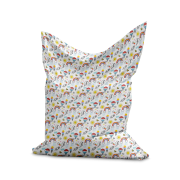 Sitzsack Pillow Ballons and Rainbows