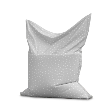 Sitzsack Pillow White Hearts