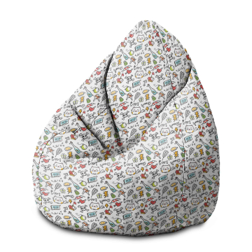 Sitzsack Pearshape Cartoon Creepy Cat