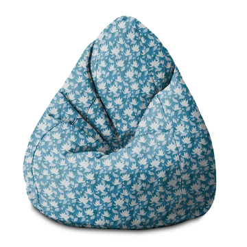 Sitzsack Pearshape Blue Water Lily