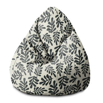 Sitzsack Pearshape Artistic Abstract Leaves