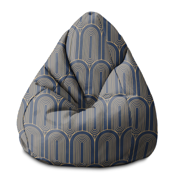 Sitzsack Pearshape Deco Pattern