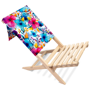 Faltbaren strandstuhls Big Flowers