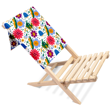 Faltbaren strandstuhls Cute Bugs