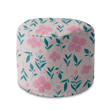 Sitzsack runde fußhocker Delicate Pink Flowers