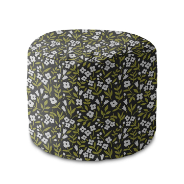 Sitzsack runde fußhocker White Flower Meadow