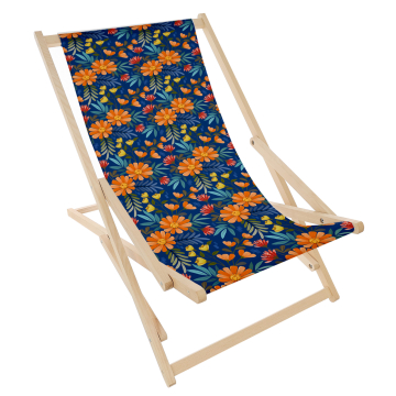 Holz Schaukelstuhl Flower Bloom