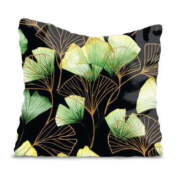 Kissen Green Ginko Leaf