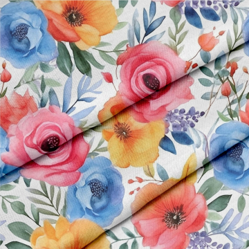 Stoff Colorful Flowers