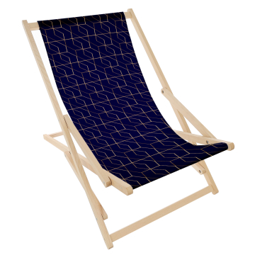 Holz Schaukelstuhl Gold Luxury Pattern