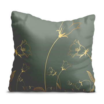 Kissen Engraving Botanical Pattern