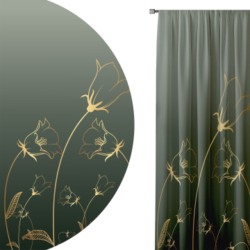 Vorhang Envgraving Botanical Pattern
