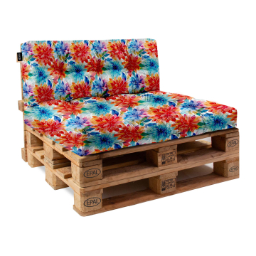 Kissen-Set für Europalette Floral Background