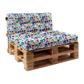 Kissen-Set für Europalette Floral Elegance