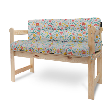 Kissen-Set für Gartenbank Floral Adventure