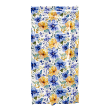 Strandtuch Yellow and Blue Flowers