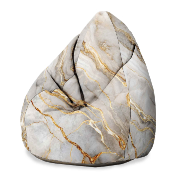 Sitzsack Pearshape Gold Fantasy