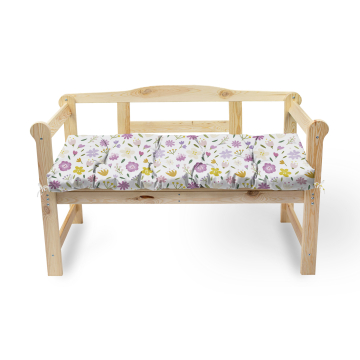 Sitzkissen für Gartenbank Multicolored Flowers