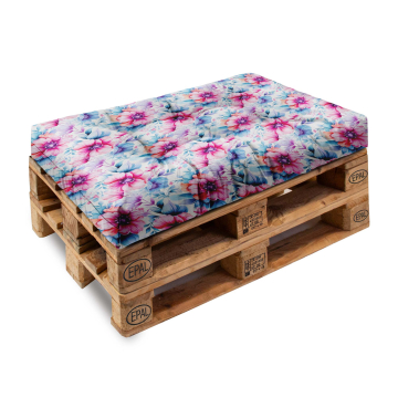 Sitzkissen für Europalette Pastel Flowers