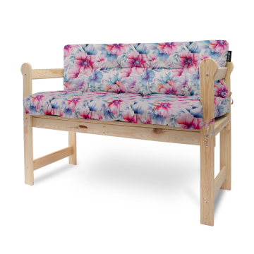 Kissen-Set für Gartenbank Pastel Flowers