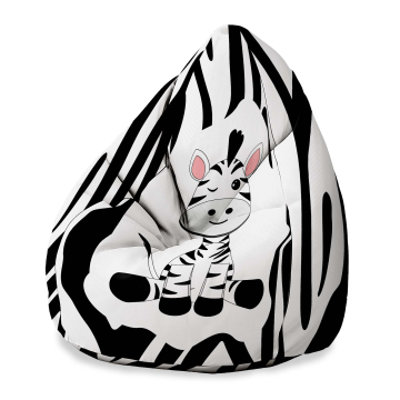Sitzsack Pearshape Zig Zebra