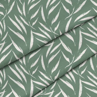 Stoff Abstract Brush Leaves