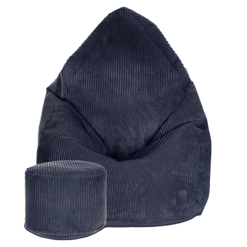 Sitzsack Lincoln mit Fußstütze Blueberry Pie