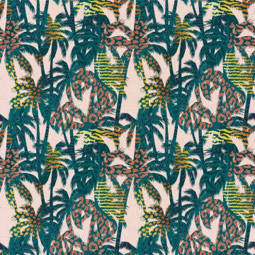 Stoff Animal Palms